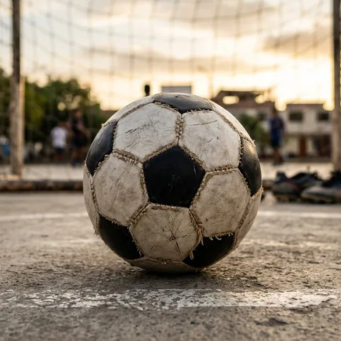 Balón de fulbito N°4 cosido, entregado inflado