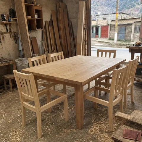 Juego de comedor moderno para familia