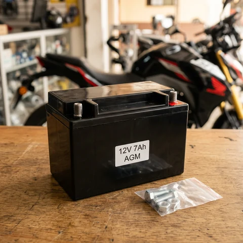 Batería de moto libre de mantenimiento