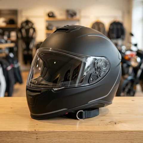 Casco de moto certificado con visor antivaho
