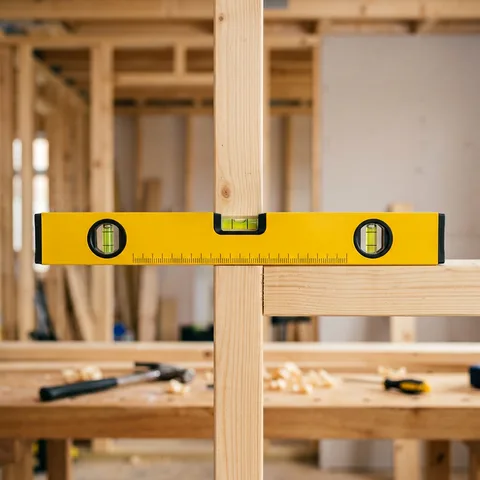 Nivel de burbuja magnético para construcción