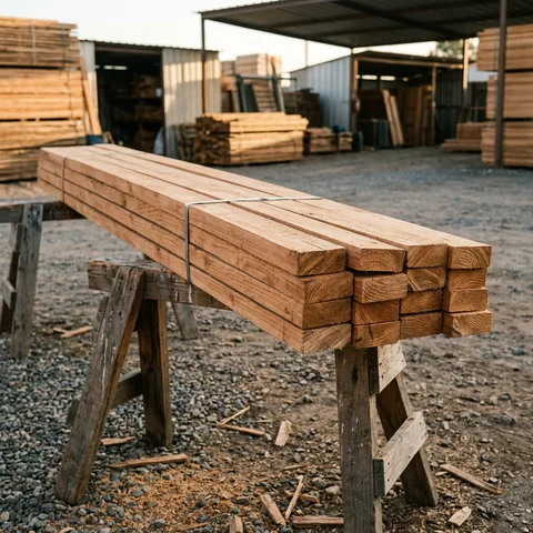Listones de madera para carpintería y armado