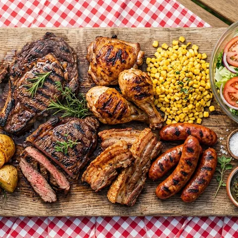 Parrillada familiar para cuatro personas