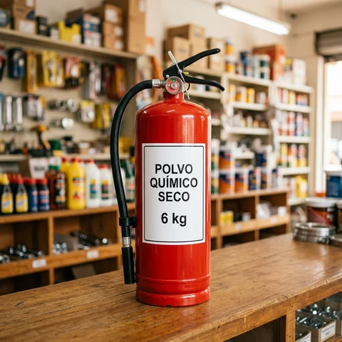 Extintor de polvo químico seco 6 kg
