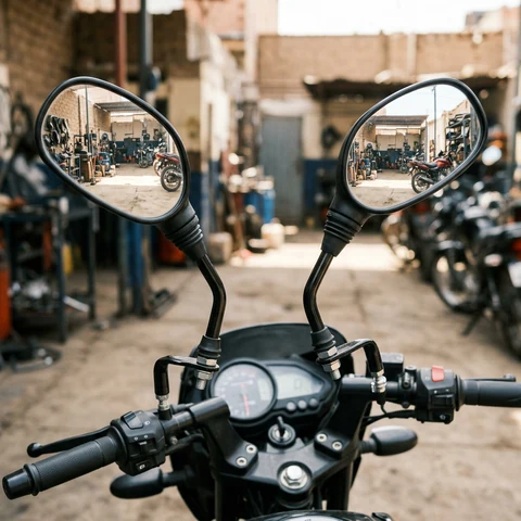 Juego de espejos retrovisores universales para moto