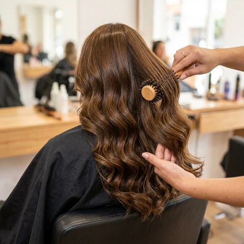 Peinado para damas con ondas