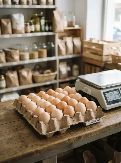Huevos frescos por kilo