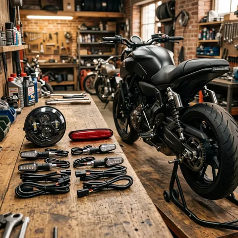 Juego de luces LED para moto