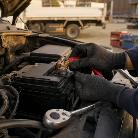 Instalación de batería con prueba de carga
