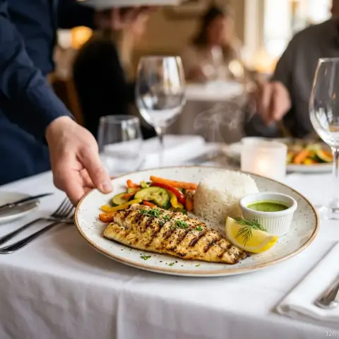 Pescado a la Plancha con Verduras Salteadas