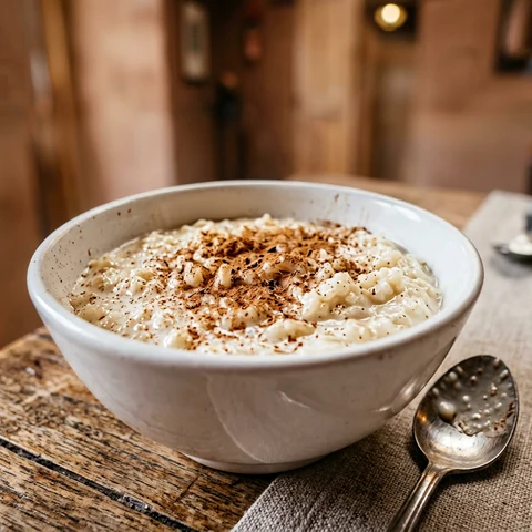 Arroz con leche postre tradicional