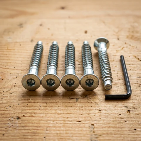 Tornillo confirmat 7x50mm para armado de muebles