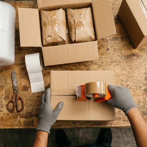 Caja de cartón corrugado resistente
