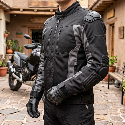 Guantes de motociclista con protección de nudillos