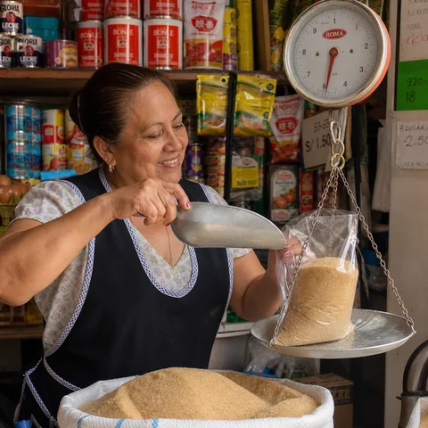Canasta de abarrotes básicos semanales