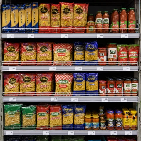 Canasta de abarrotes básicos del hogar