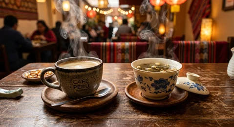 Café o infusión caliente