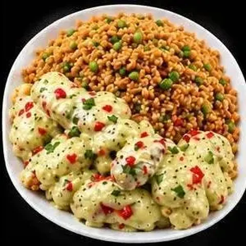 Alitas Acevichadas con Chaufa