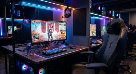 Hora de computadora para juegos en línea