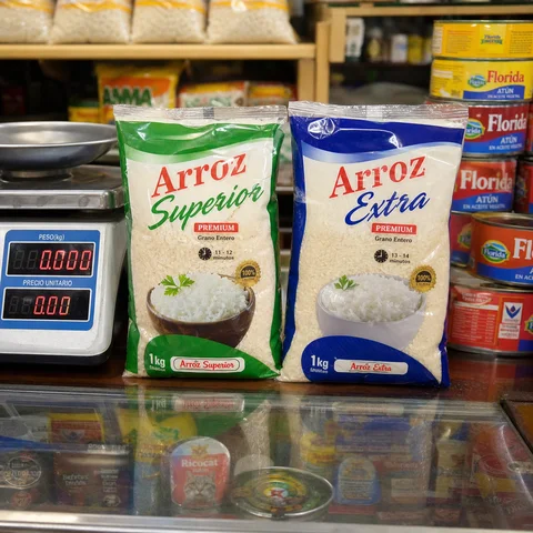 Arroz blanco graneado paquete kilo