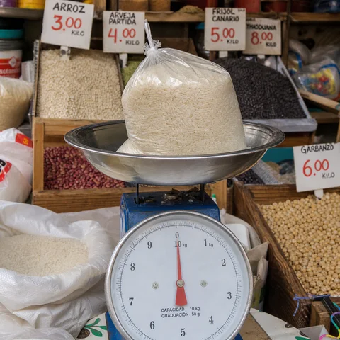 Arroz blanco graneado paquete kilo