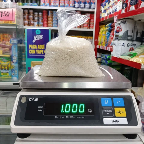 Arroz blanco graneado paquete kilo