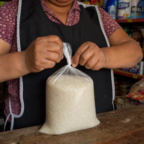Arroz blanco graneado paquete kilo