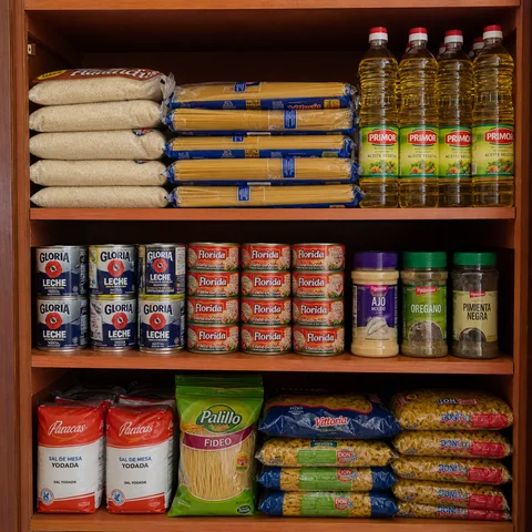 Abarrotes de despensa para el hogar