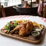 Medio pollo a la brasa