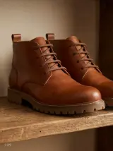 Botines de cuero confort para caballero