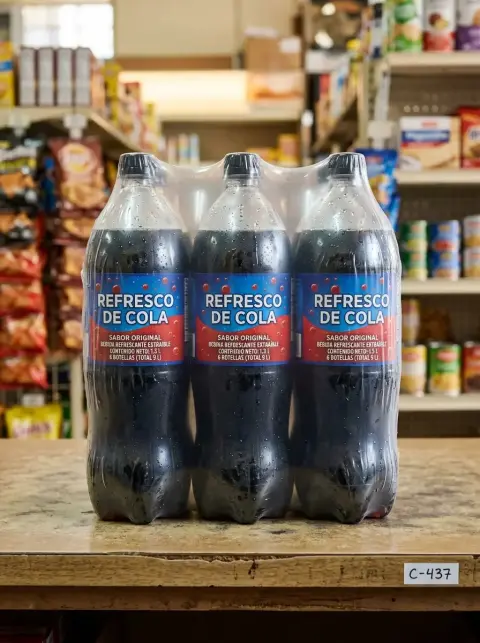 Six pack de gaseosa familiar de 1.5 litros