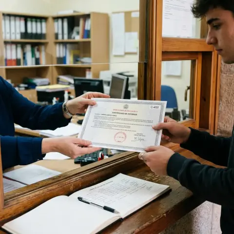 Constancia y certificado de estudios