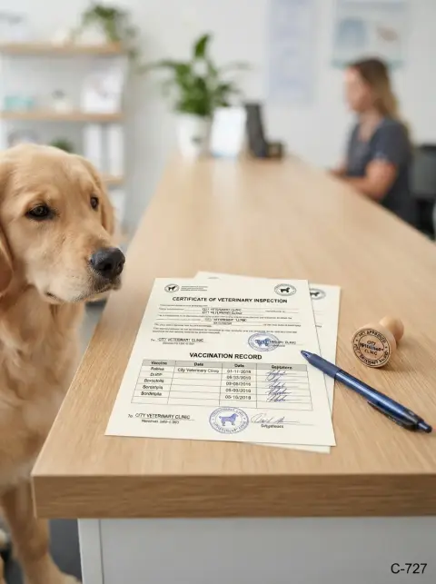 Certificado de salud para mascotas