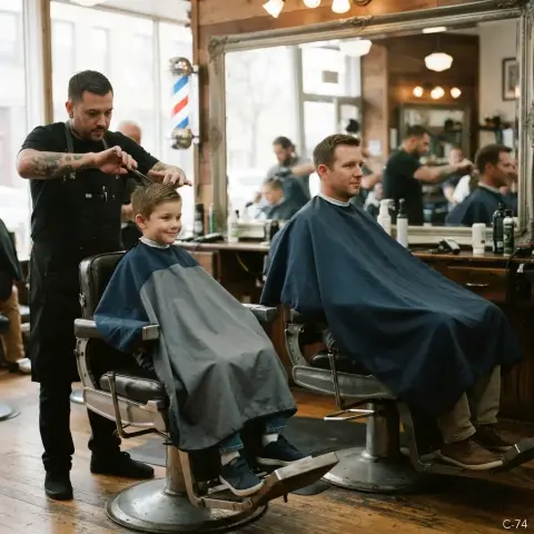 Corte para papá e hijo