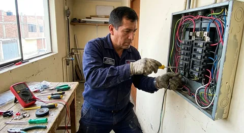 Revisión completa del tablero eléctrico del hogar