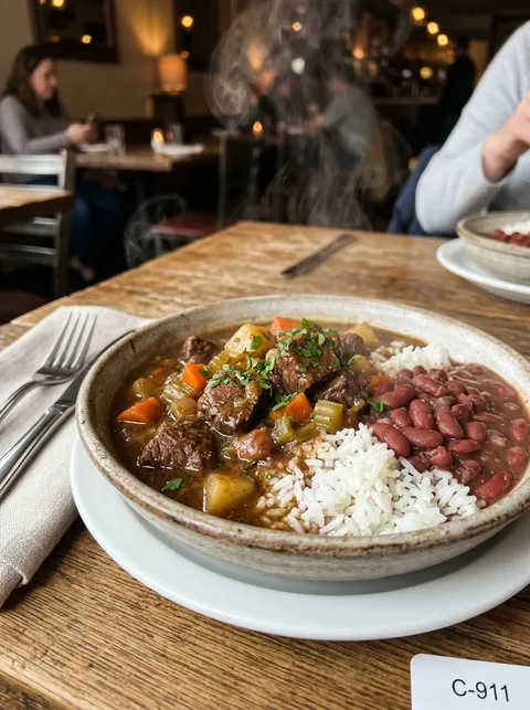 Seco de res con arroz