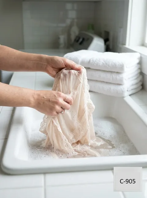 Lavado a mano de prendas delicadas