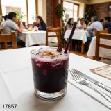 Chicha morada helada para acompañar el combinado