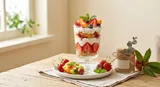 Copa de postre de frutas para compartir