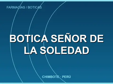 Botica Señor De La Soledad