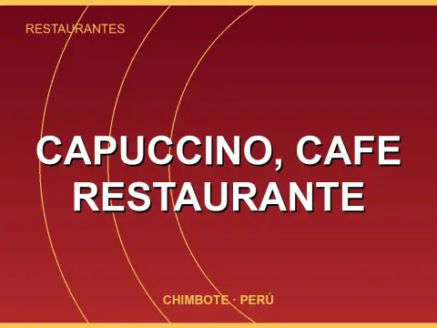 Capuccino, Cafe Restaurante