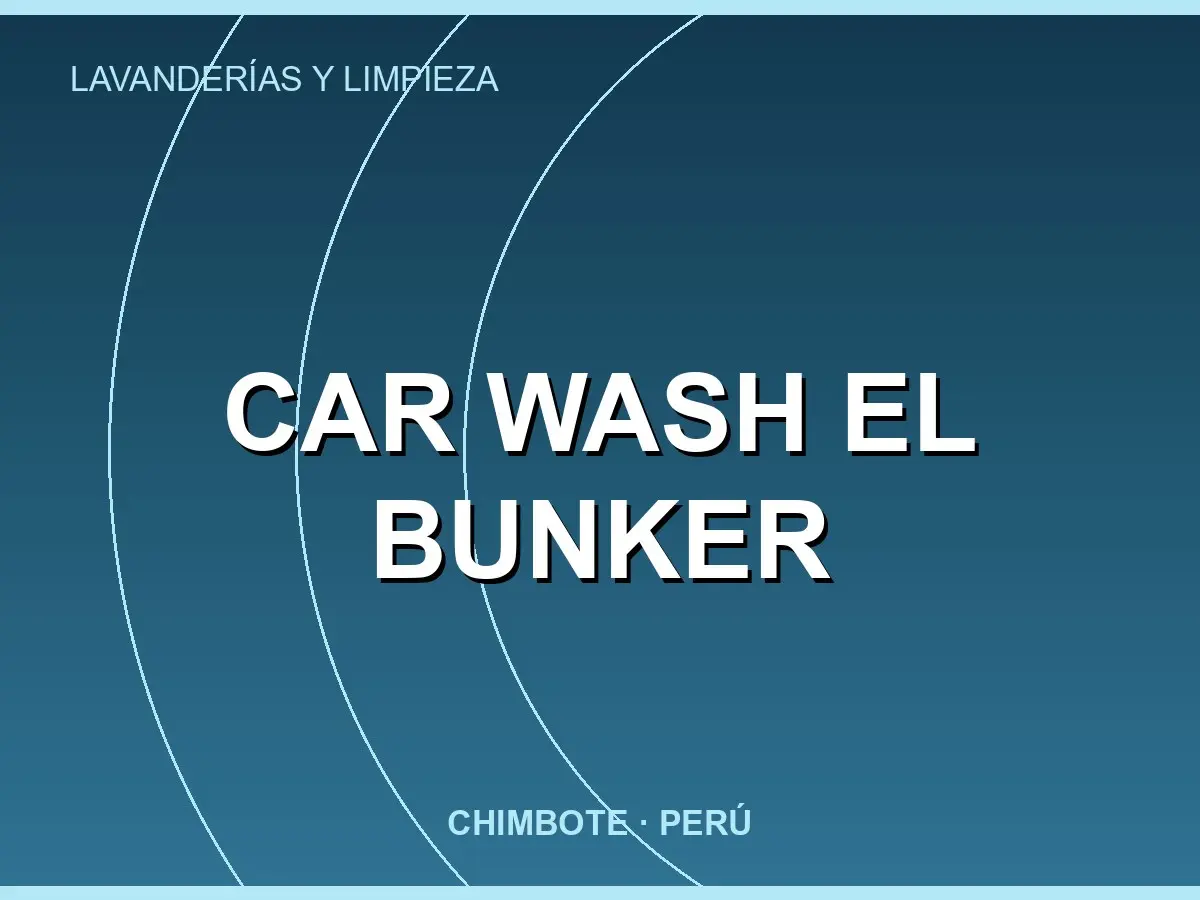 Abrir tarjeta de Car Wash El Bunker
