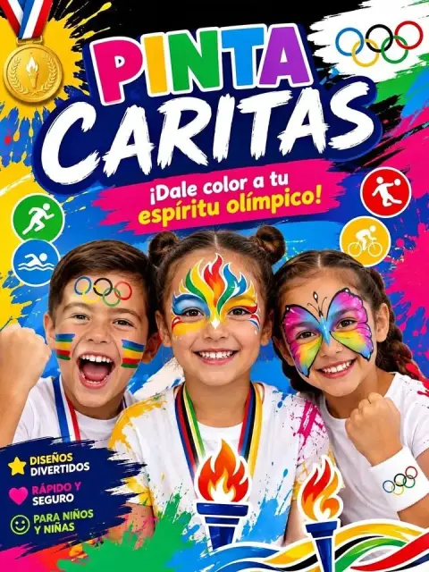 Pintado de caritas para olimpiadas y eventos deportivos