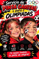 Pinta caritas para colegios, graduaciones y ferias