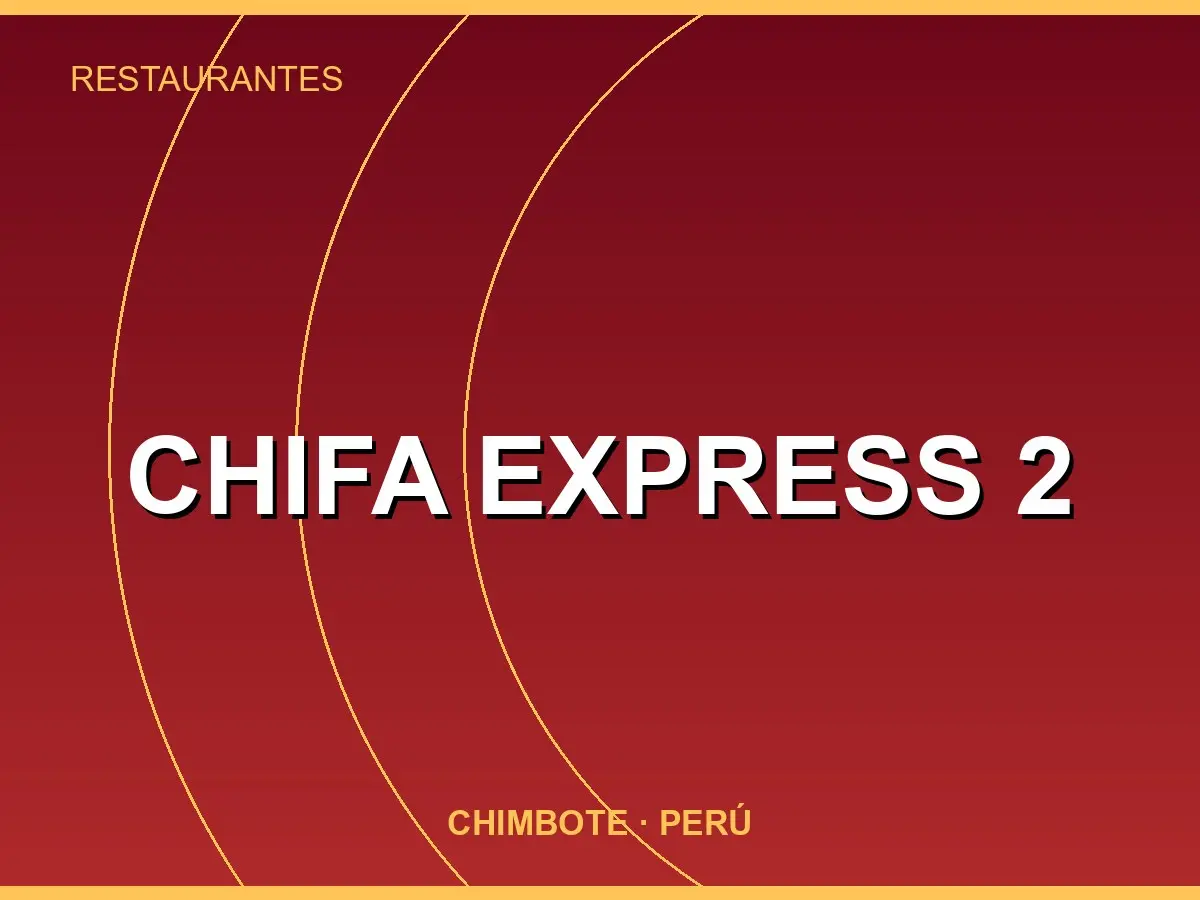 Abrir tarjeta de Chifa Express 2