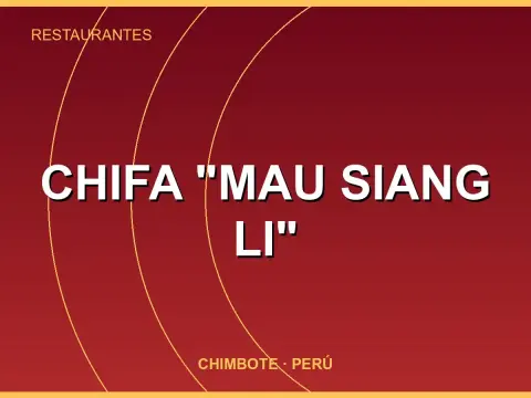 Chifa "MAU SIANG LI"
