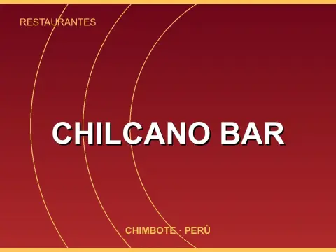 Chilcano bar