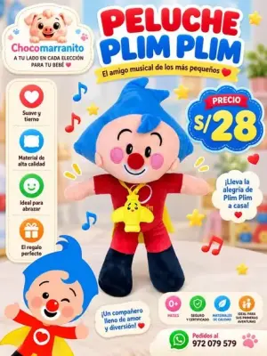 Peluche Plim Plim musical