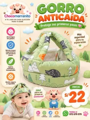 Gorro anticaída con bosque