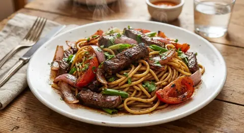 Tallarín Saltado Criollo (mín. 40 platos)